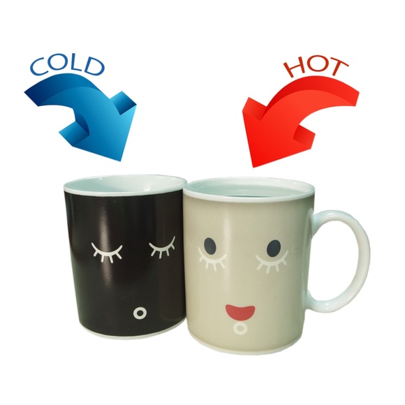 3 Wake-up Cups Temperature Color Change Mugs - Picture 4 of 5